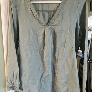 Old Navy V-Neck Blouse - Soft Green